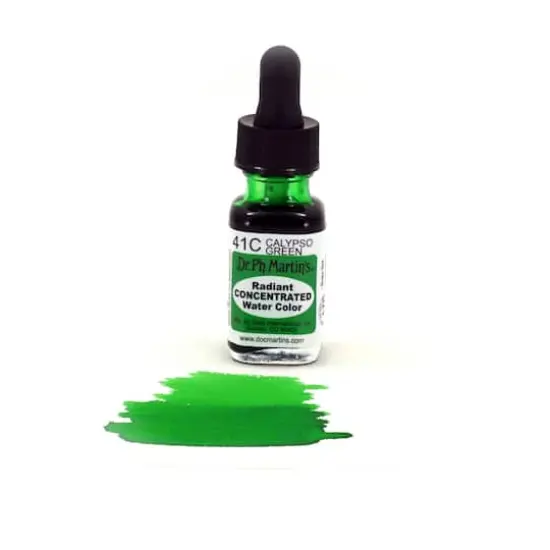 Dr. Ph. Martin's&reg; Radiant Concentrated Watercolor, 0.5oz. 41C Calypso Green {4}