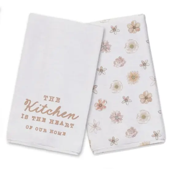 Heart Of The Home Tea Towel Set White {1}