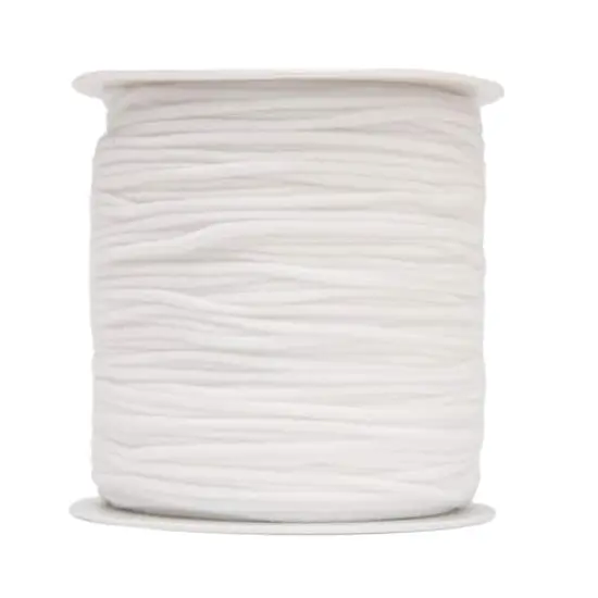Beadsmith&reg; Fablastic&trade; 3mm White Round Spandex Cord {5}