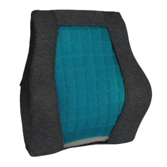 Mind Reader Teal & Black Ergonomic Back Cushion {9}