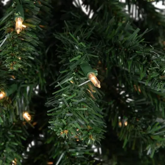 3ft. Pre-Lit Buffalo Fir Artificial Christmas Wall or Door Tree, Clear Dura Lights {6}