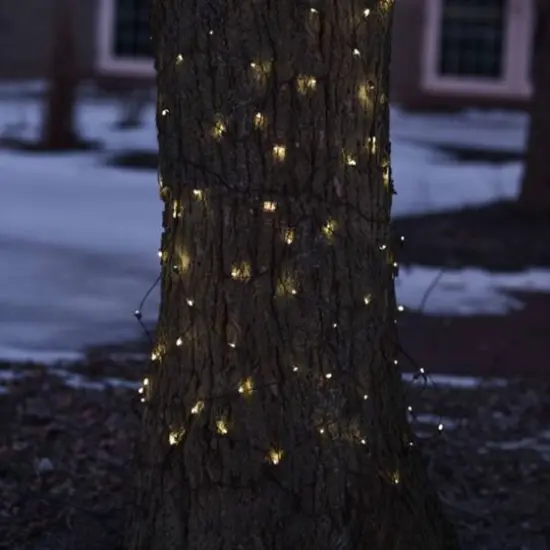 2ft. x 8ft. LED Tree Trunk Wrap Christmas Net Lights Clear {7}