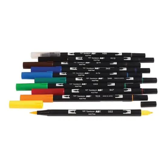 Tombow Primary Palette Dual Brush Pen Set {3}