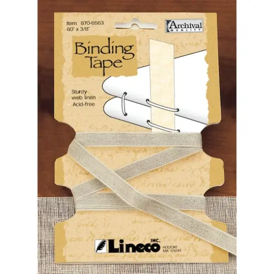 Lineco&reg; Tan Linen Binding Tape {1}