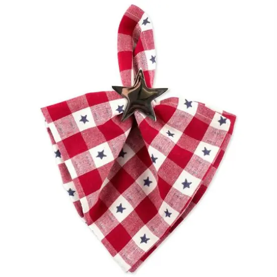 DII&reg; Star Check Napkin, 6ct. {5}