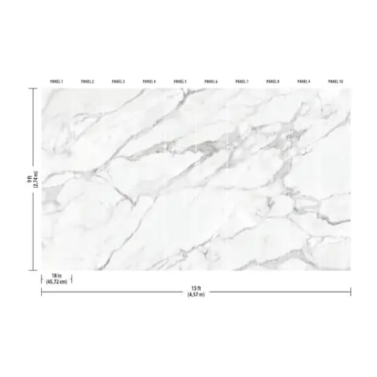 RoomMates Mr. Kate Marble Peel & Stick Wallpaper Mural {5}