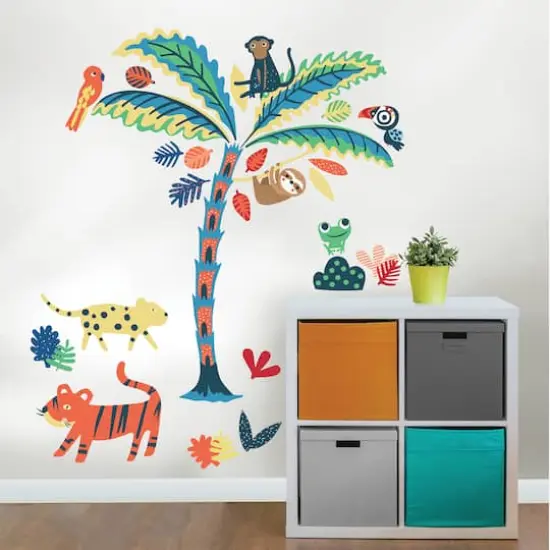 WallPops Tropical Rainforest Friends Wall Art Kit {4}