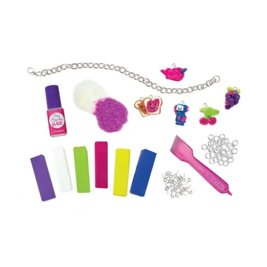 Klutz&reg; Make Glitter Clay Charms Kit {6}
