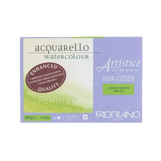 Fabriano&reg; Artistico Extra White Rough Watercolor Block, 5'' x 7'' {1}