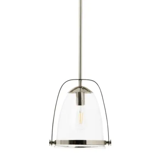 Hello Honey&reg; 5.7ft. Metal & Glass Ceiling Light Polished Nickel {1}