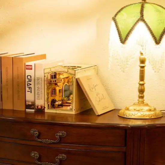 Rolife&reg; Floral Corner DIY Book Nook Shelf Insert Kit {7}