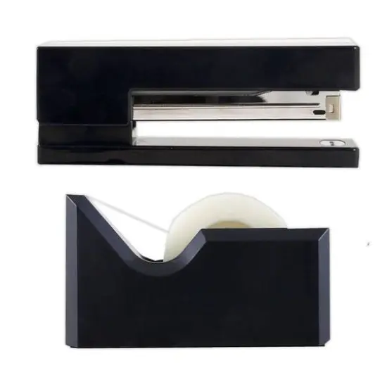 JAM Paper Stapler & Tape Dispenser Set Black {4}