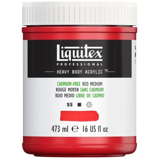 Liquitex&reg; Professional Heavy Body Acrylic&trade; Paint, 16oz. Cadmium Free Red Medium {4}