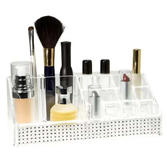 Laura Ashley 16 Section Cosmetic & Jewelry Holder in Pave Diamond Design {4}