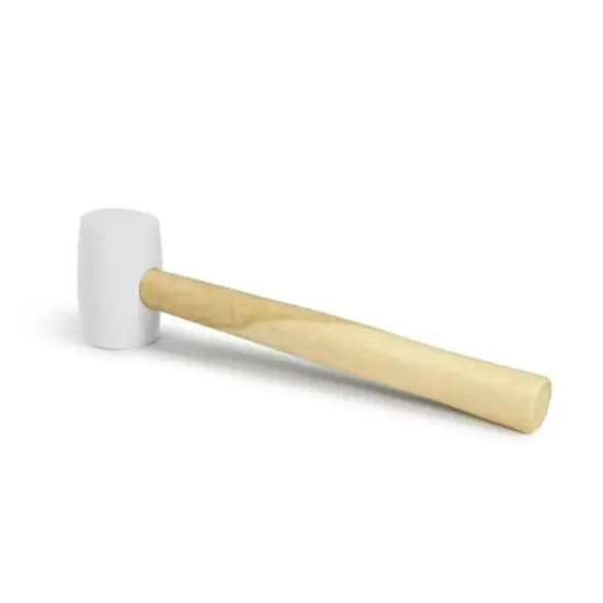 Dritz&reg; Home Rubber Mallet with Brown Wooden Handle {4}
