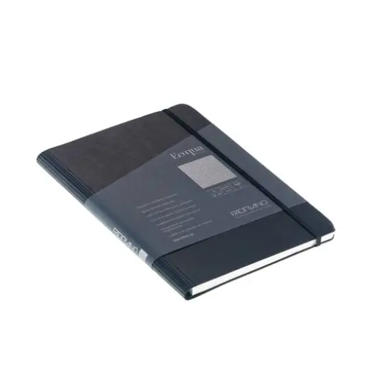 Fabriano&reg; Ecoqua Plus Dotted A5 Hidden Spiral-Bound Notebook Black {6}