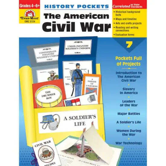 Evan Moor&reg; History Pockets, The American Civil War, Grades 4-6 {1}