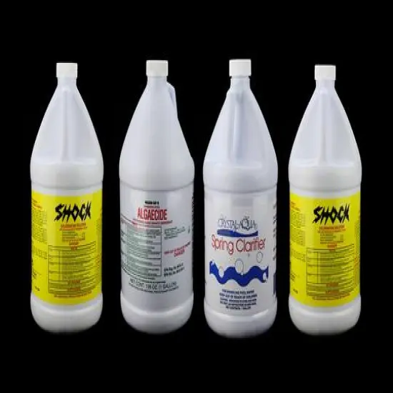 Pool Central 4 Piece Crystal-Aqua Swimming Pool Opening Kit {1}