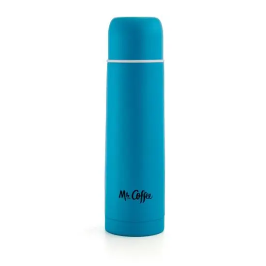 Mr. Coffee Javelin 16oz. Blue Stainless Steel Thermal Travel Bottle {1}