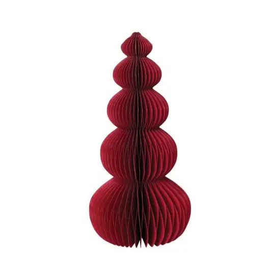 Hello Honey&reg; 14" Red Paper Folding Honeycomb Standing Tree {1}