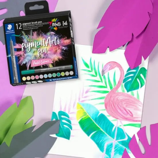 STAEDTLER&reg; Pigments Arts Pastel Brush Pen Set {3}