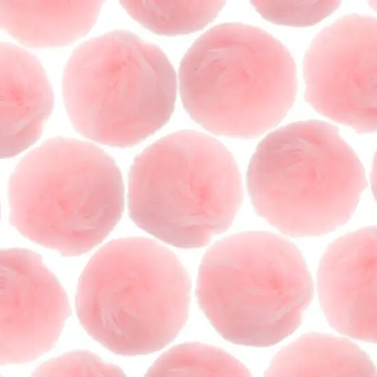 John Bead 2" Pom Poms, 50ct. Pink {1}