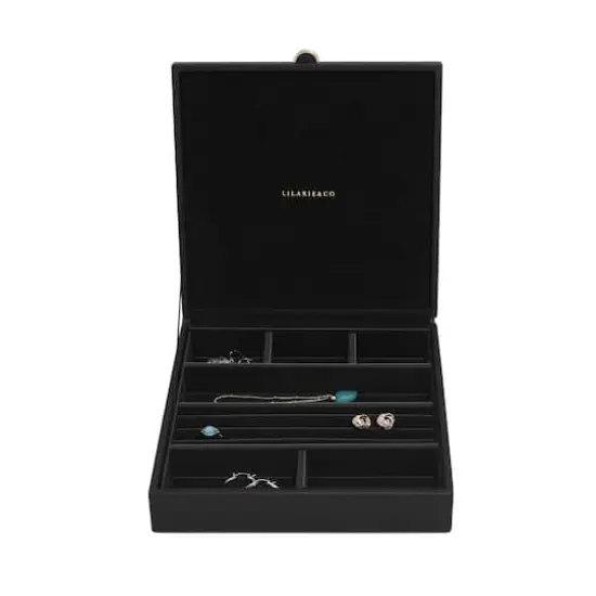 Lilarie & Co. Small Jewelry Box Black {3}