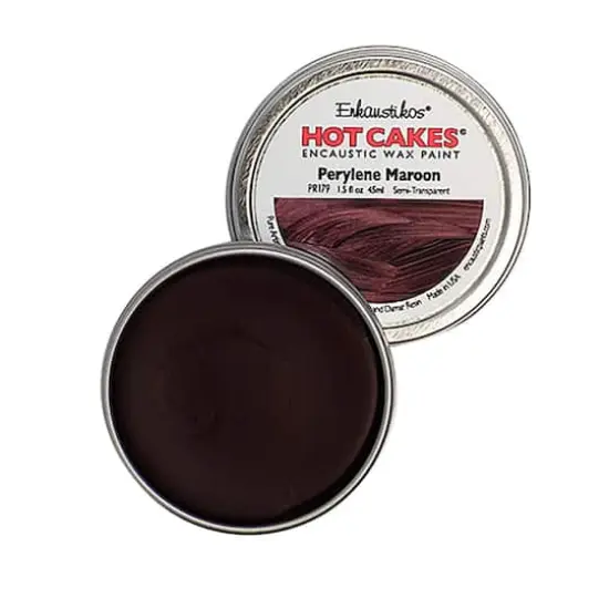 Enkaustikos&reg; Hot Cakes&reg; Encaustic Wax Paint, 1.5oz. Perylene Maroon {1}