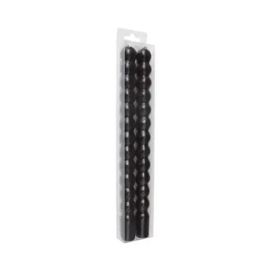 10" Unscented Bubble Taper Candles, 2ct. by Ashland&reg; Black {3}