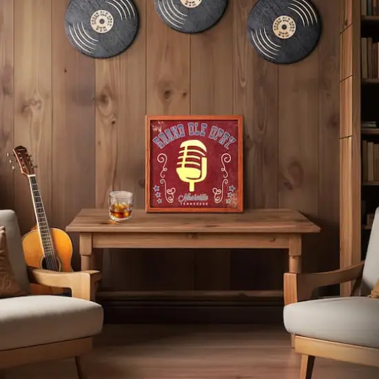 American Art Decor Grand Ole Opry LED Light Box - 12.625" x 12.625" {3}