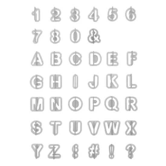 Alphabet & Number Cut Out Set by Makery&trade; {3}