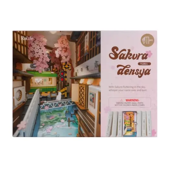 Rolife&reg; Sakura Densya DIY Book Nook Shelf Insert Kit {9}