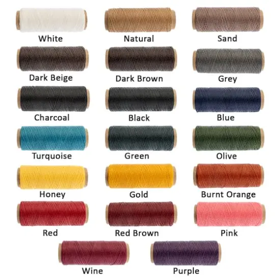 Gudebrod 0.015" 3 Ply Waxed Thread, 500ft. Honey {5}