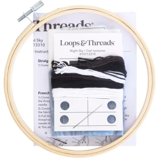 Night Sky Embroidery Kit by Loops & Threads&reg; {4}