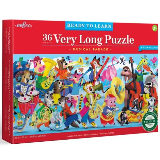 eeBoo Musical Parade 36 Piece Very Long Puzzle with Poster {5}