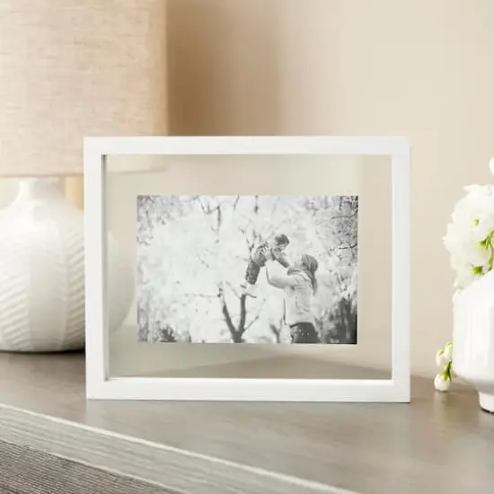Expressions&trade; 8" x 10" White Float Frame by Studio D&eacute;cor&reg; {5}