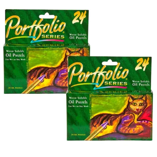 Crayola&reg; Portfolio Series 24 Color Oil Pastels, 2ct. {1}