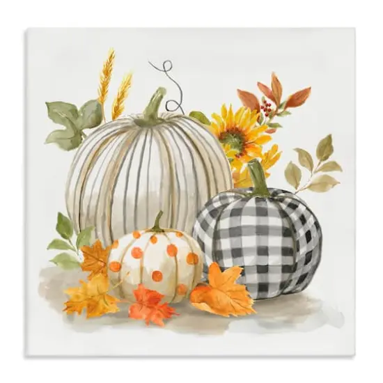 Stupell Industries Patterned Pumpkins Autumn Harvest Canvas Wall Art {2}