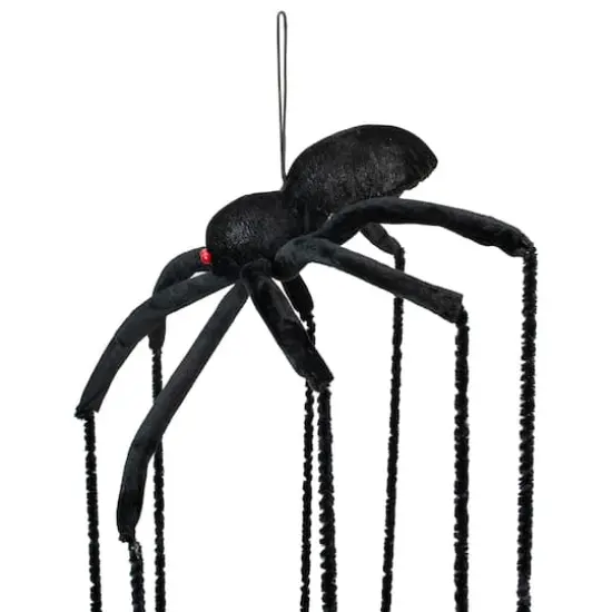 6ft. Black Long Legged Spider Halloween Decoration {4}