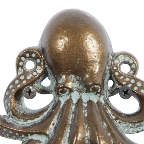 Set of 2 Bronze Metal Coastal Wall Hook, 8" x 7" {4}