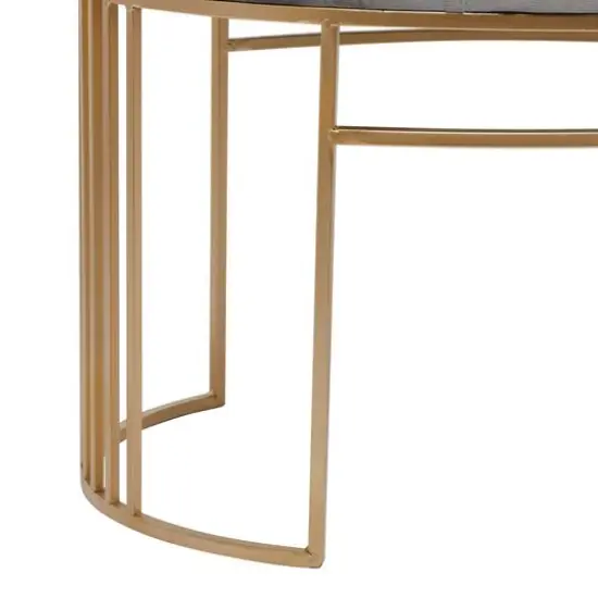 24" Velvet & Metal Glam Bench Gray {6}
