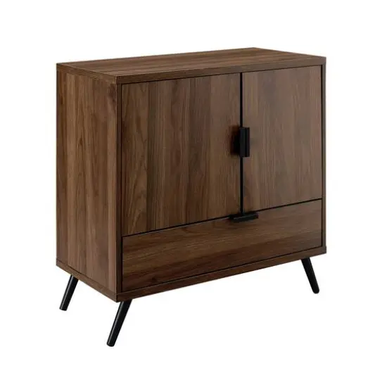 Walker Edison Dark Walnut 2 Door Accent Cabinet {1}