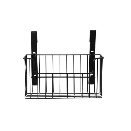 Household Essentials Over the Door Cut Out Metal Basket {8}