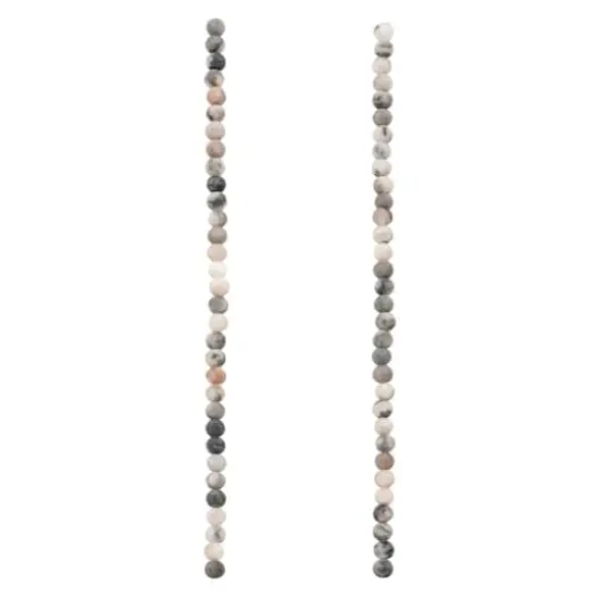 Pink Zebra Matte Round Beads, 4mm by Bead Landing&trade; {4}