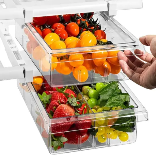 Sorbus Clear Pull Out Fridge Drawer {4}
