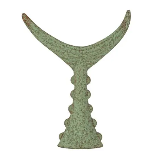 Hello Honey&reg; 18" Distressed Aqua Tuna Tail Metal Wall D&eacute;cor {7}