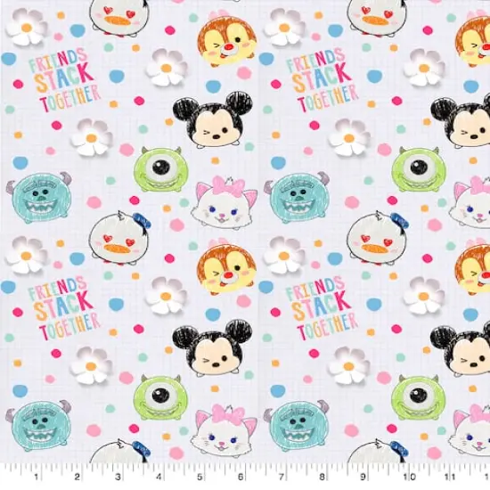 Disney&reg; Tsum Tsum I Love My Friends Cotton Fabric {1}