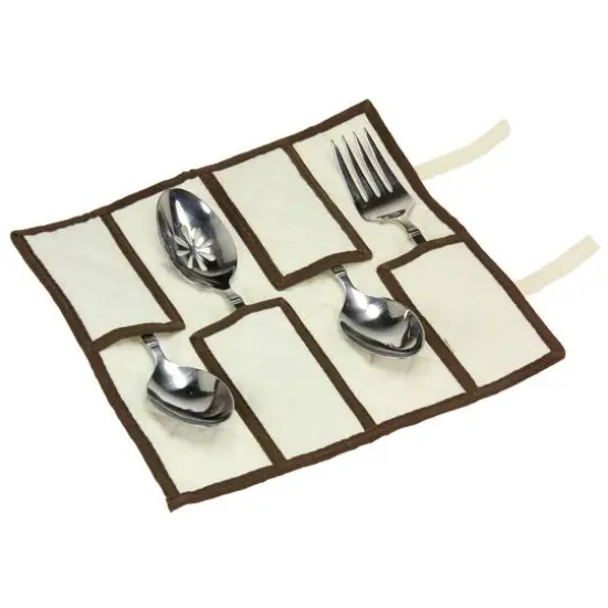 Household Essentials 19" Windowed Flatware Storage Chest White {6}