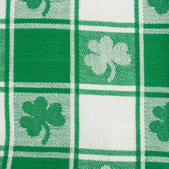 DII&reg; 72" Shamrock Woven Check Table Runner {5}