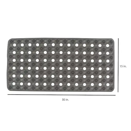 Smoke Non-Slip Bubble Texture Bath Mat {4}